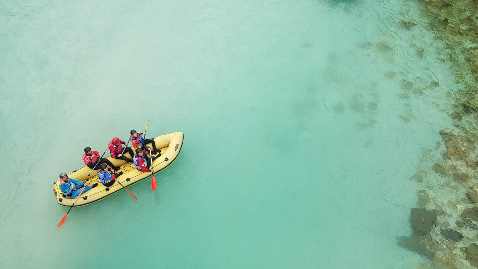 Family Rafting in the Soča Valley, Slovenia